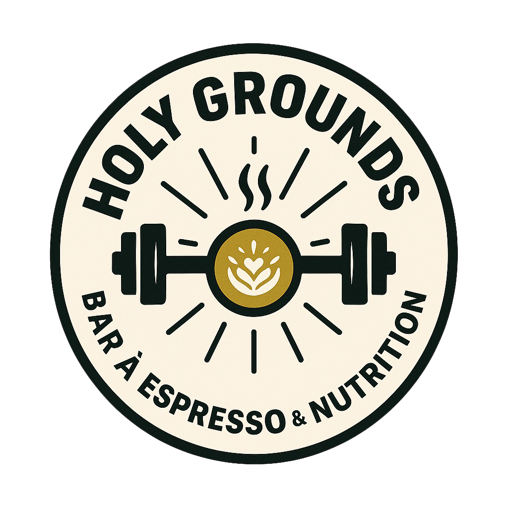 Logo Holy Grounds Bar Espresso et Nutrition Chicoutimi